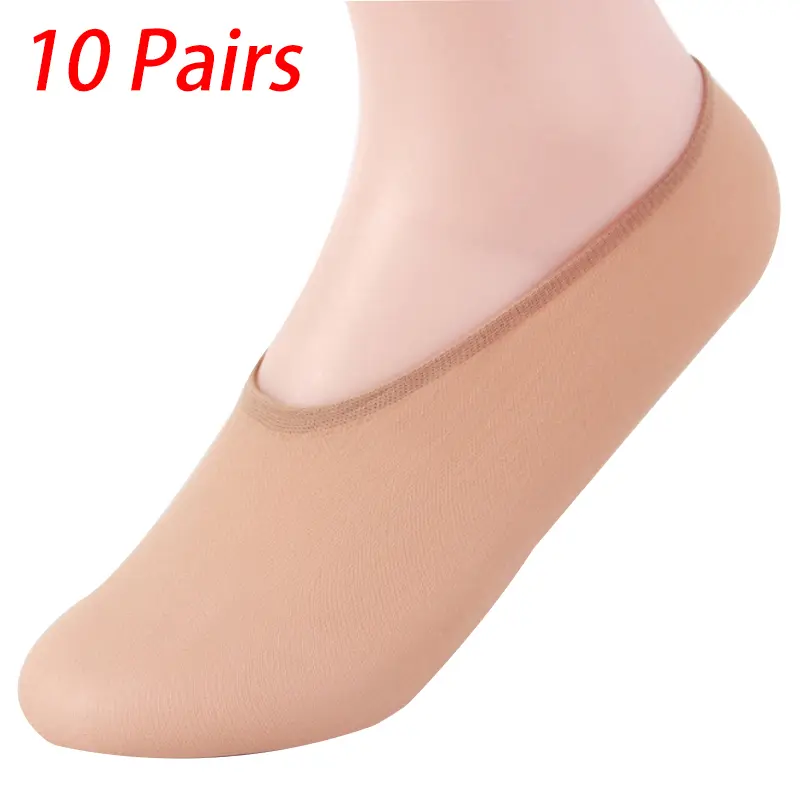 10 Paar unsichtbare Socken für Damen