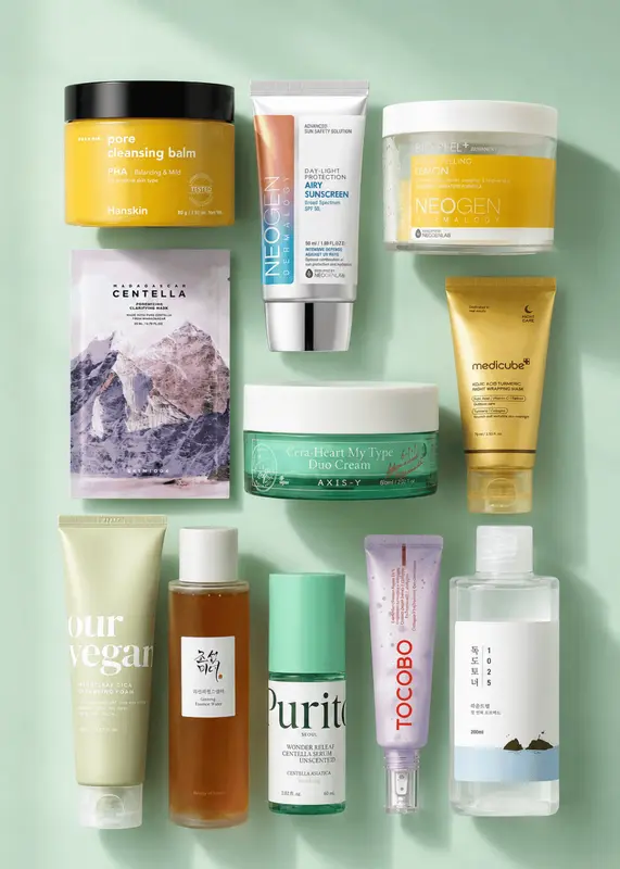 10-Step Korean Skincare Routine Set – Combination Skin Type