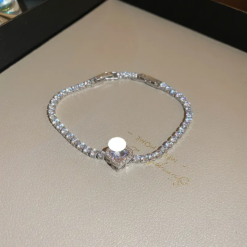 18K Goldplattiertes Zirkonia-Armband