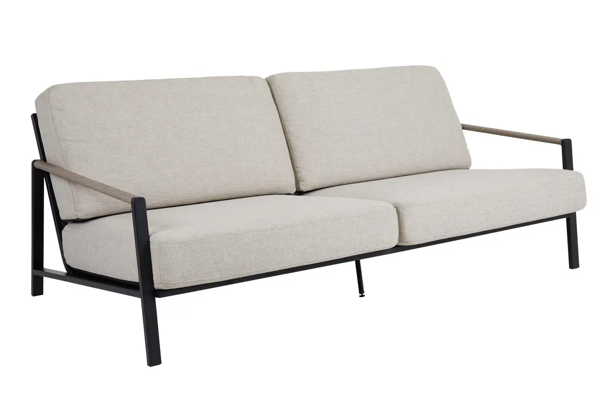 2.5-Sitzer Sofa mit hellgrauem Kissen Lyra