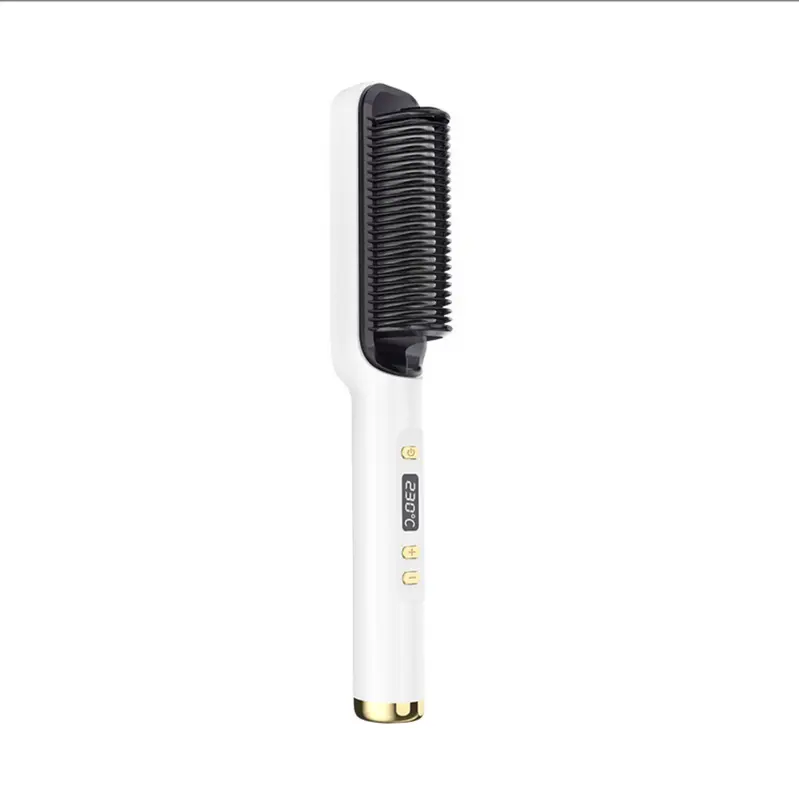 2-in-1 LCD Lockenstab mit negativen Ionen