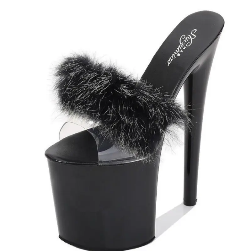 20 cm Fusseliger Laufsteg-Slipper