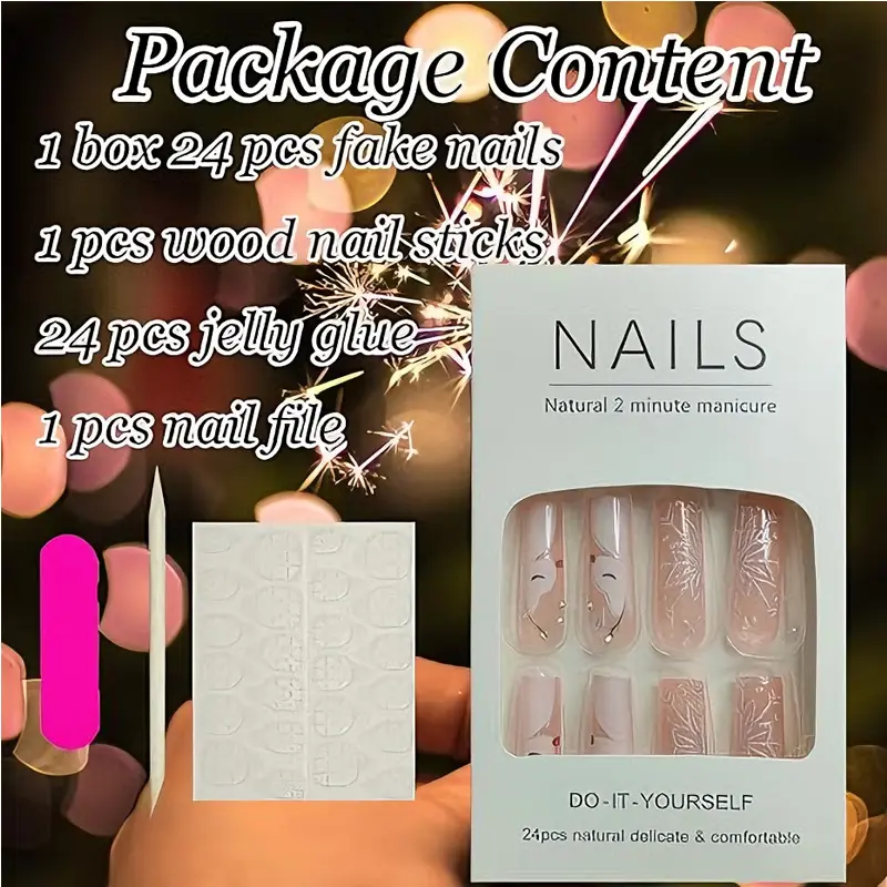 24er Set Künstliche Nägel