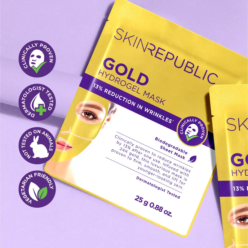24K Gold Hydrogel Maske – Anti-Aging Lifting