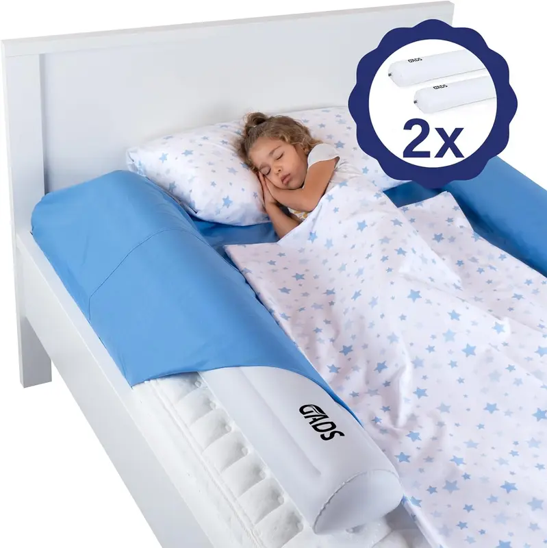 2er-Set Aufblasbarer Rausfallschutz fürs Bett, 2er Set
