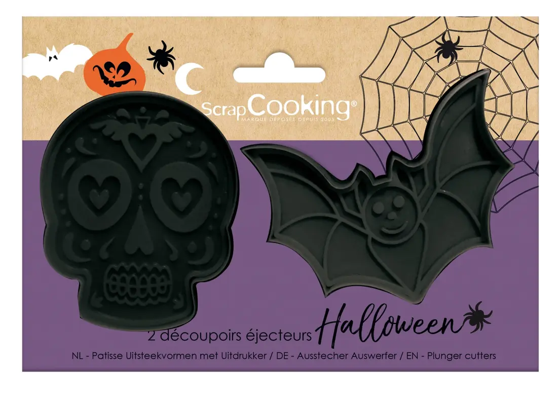 2er Set Ausstechformen Halloween