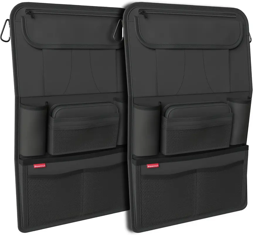2er-Set Auto Rücksitz Organizer, Schwarz / 2er-sparset