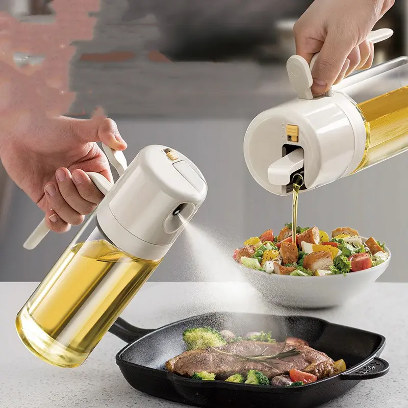 2in1 Olivenöl-Sprühflasche mit Automatikverschluss