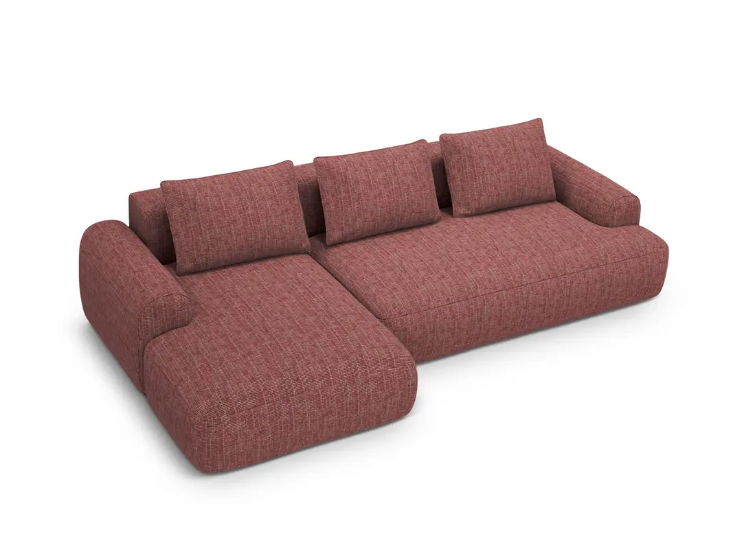 3-Sitzer Calma Ecksofa links mit Bettfunktion und Box