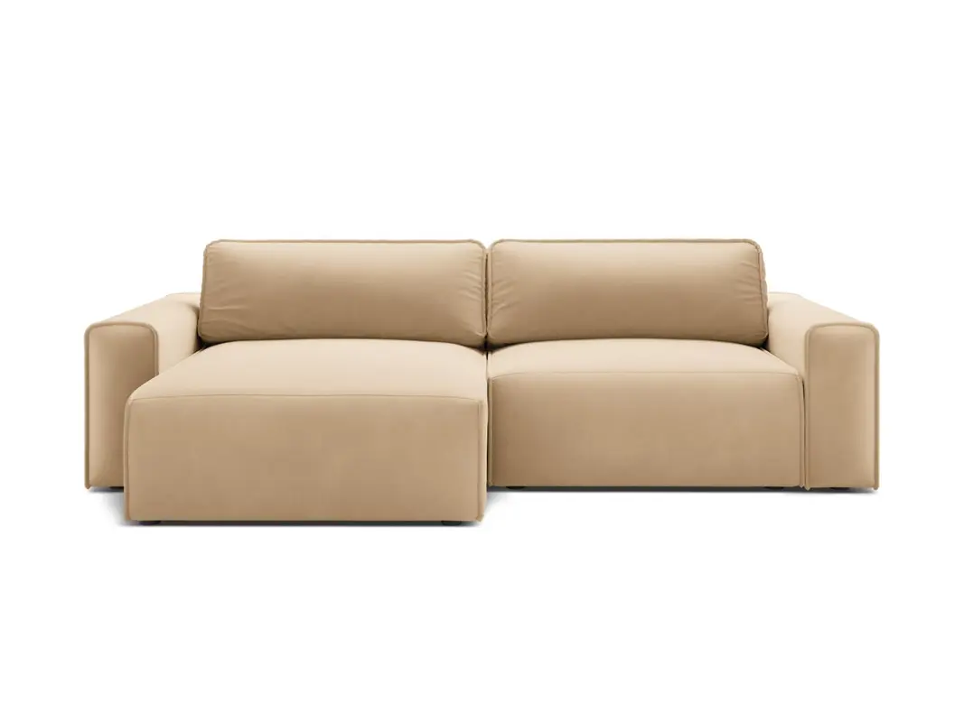 3-Sitzer Ecksofa links mit Schlaffunktion und Stauraum Victor
