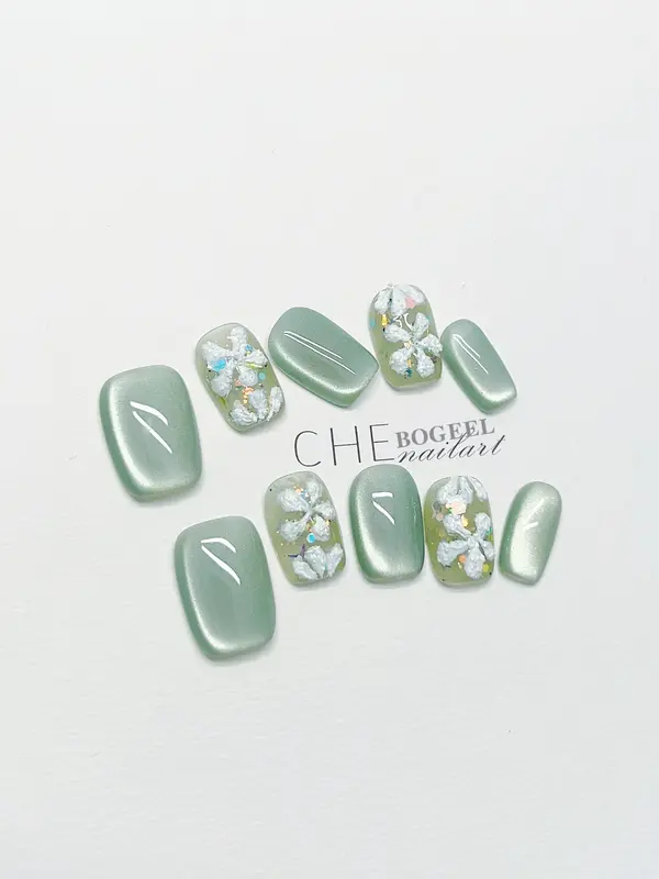 3D-Blumen Nagelaufkleber