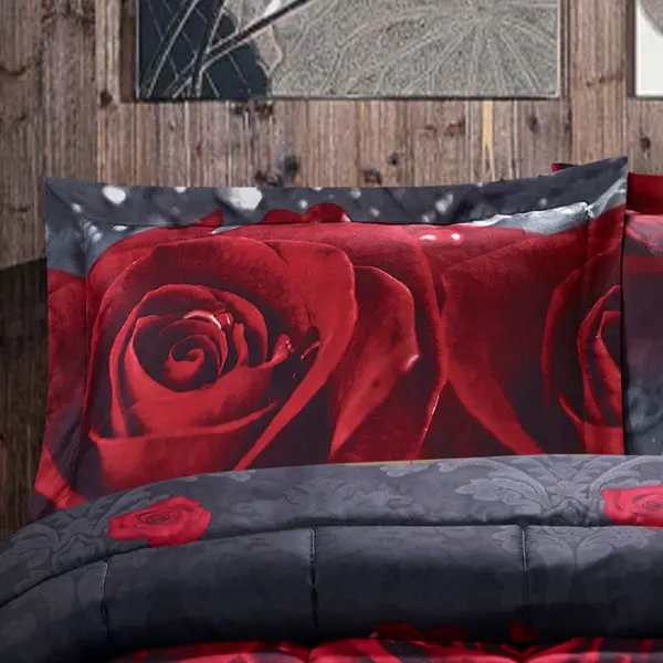 3D Comforter Set «Rose Love»