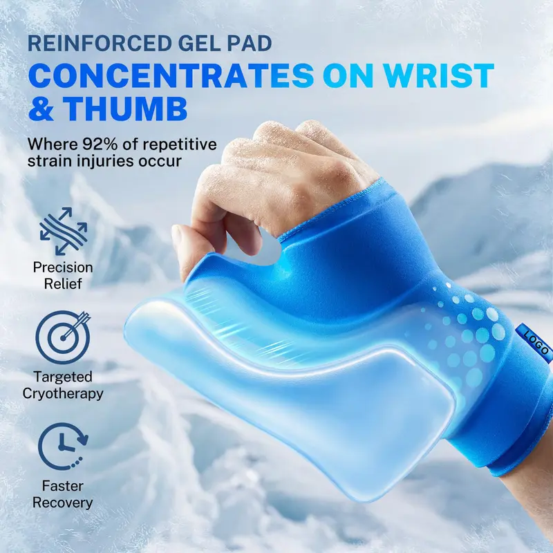 3D Gel Handgelenkstütze mit Warm-/Kalttherapie
