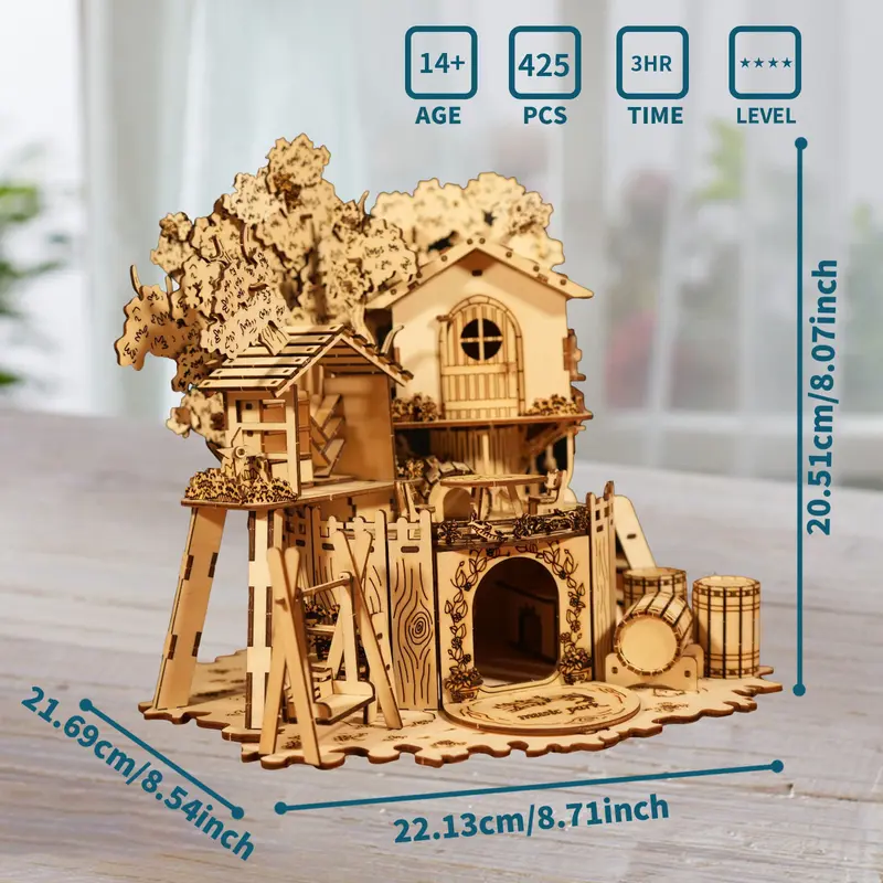 3D Holzpuzzle Baumhaus