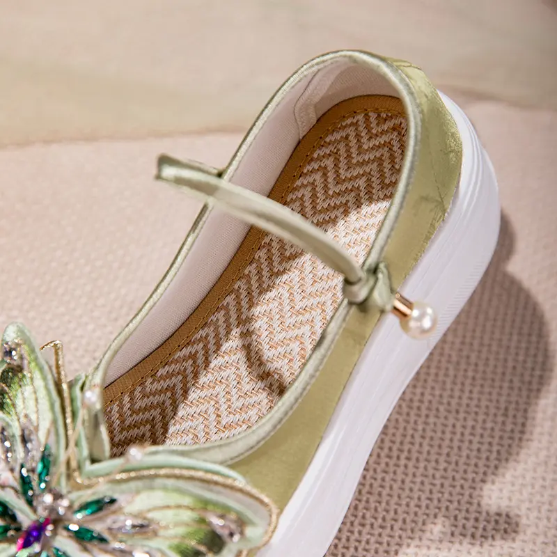 3D Schmetterling Mary Jane Plateau-Schuhe
