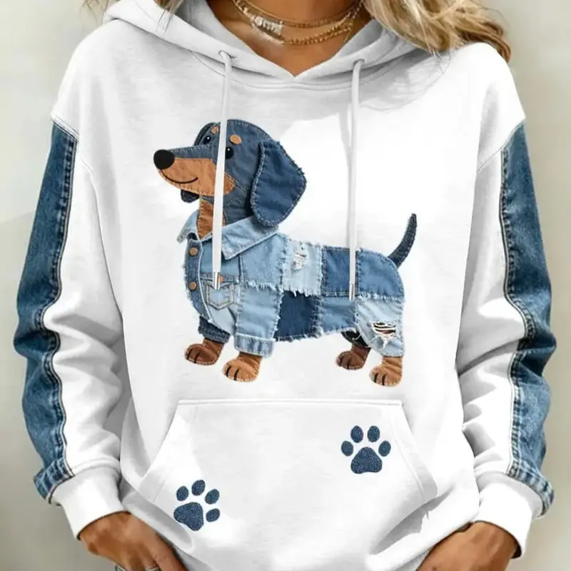 3D Tier-Print Hoodie für Damen