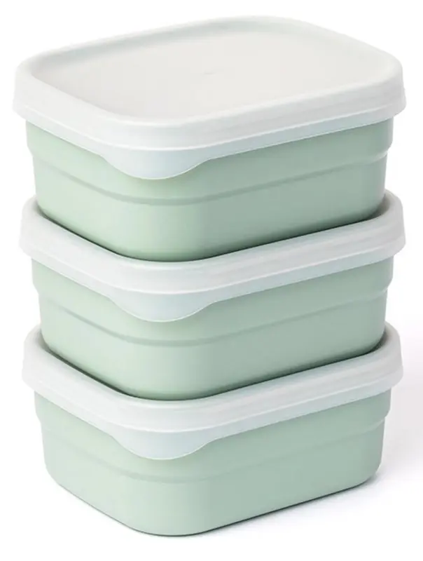 3er Set Optifridge Bio 400ml 115X95X50mm grün