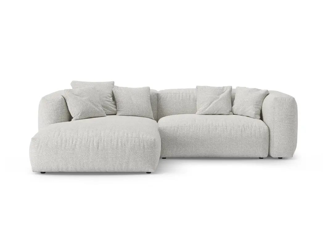 4-Sitzer Ecksofa links mit Bettfunktion und Box Martina