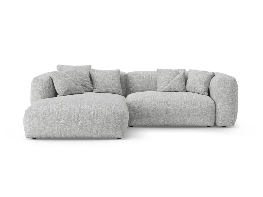 4-Sitzer Ecksofa links mit Schlaffunktion und Stauraum Martina