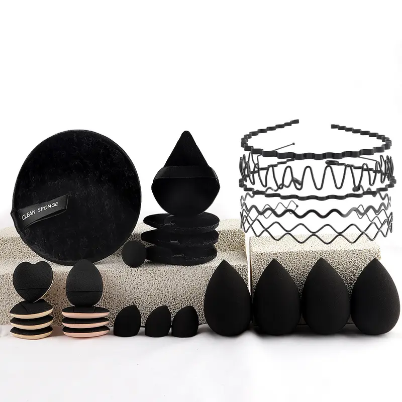47-teilig Beauty-Set mit Pinsel & Täschchen
