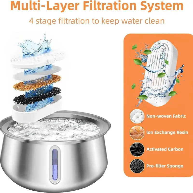 4L Trinkbrunnen für Haustiere