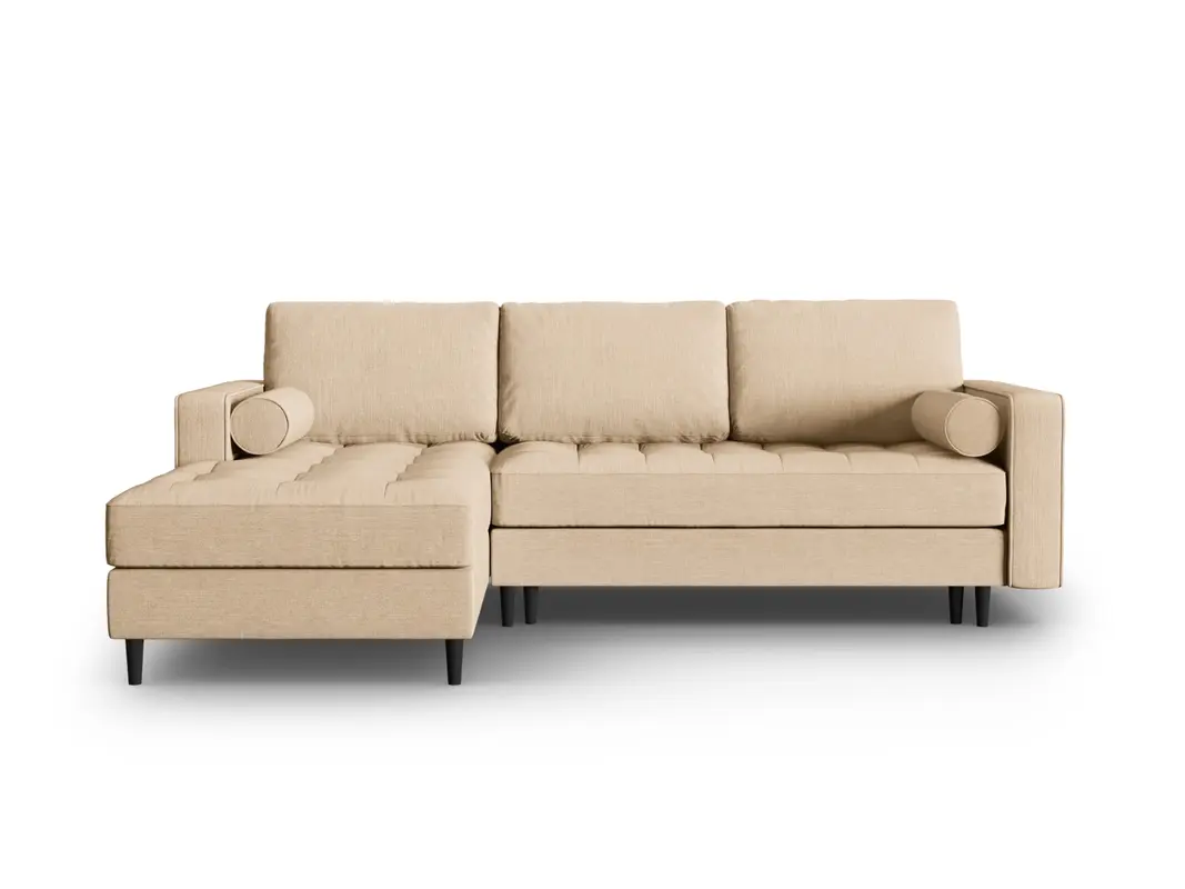 5-Sitzer Ecksofa links mit Schlaffunktion und Stauraum Aspen