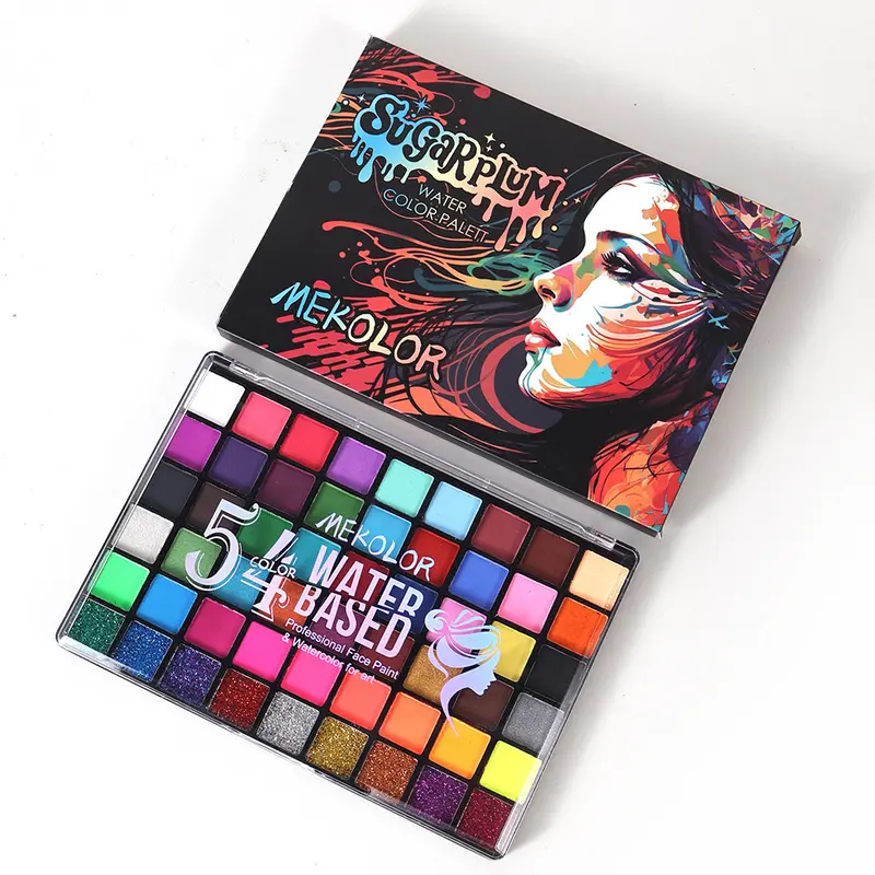 54er Aquarell-Set für kreatives Make-up