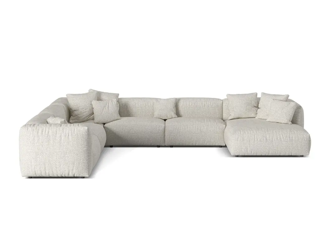 6-Sitzer Modular Ecksofa links Martina