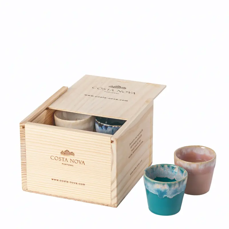 8er Set Grespresso Geschenkbox Espressotasse 70ml multicolor
