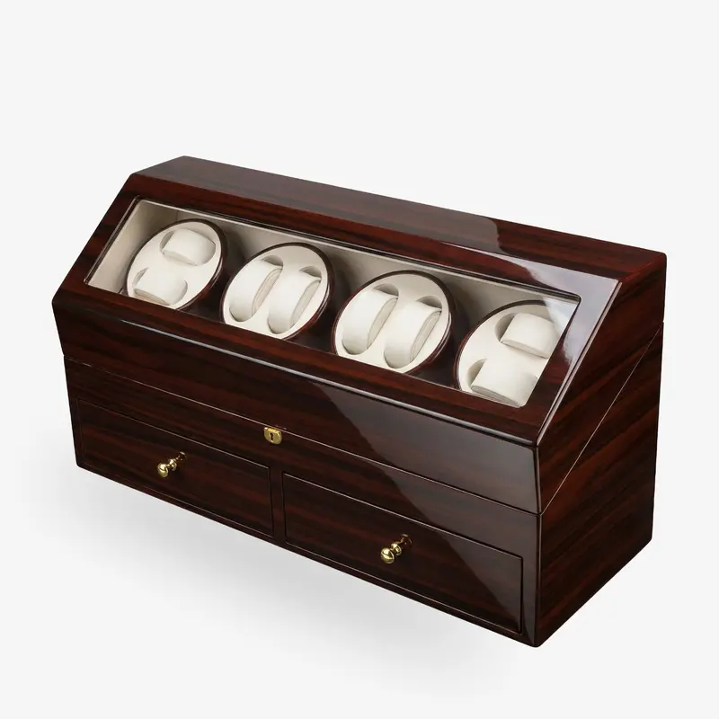 8er Uhrenbeweger «Kubus» 4/8 Brazilian Cherry / Beige