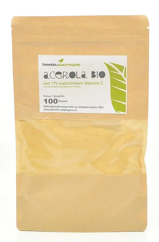 Acerola Pulver Bio 250g mit 17% natürlichem Vitamin C