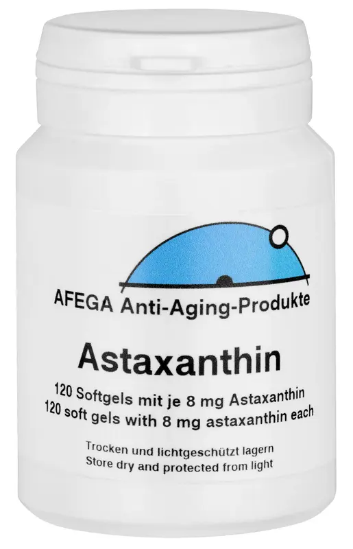 AFEGA® Astaxanthin - Hochwertiges Antioxidans für Ihre Vitalität, 120 Softgel-Kapseln