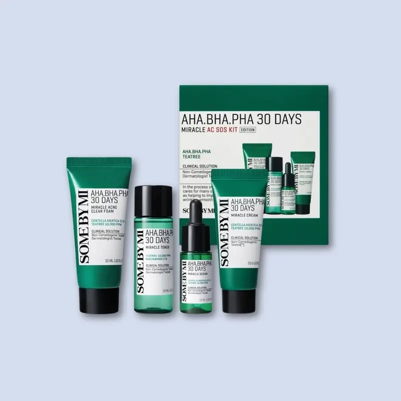 AHA, BHA, PHA 30 Days Miracle AC SOS Kit