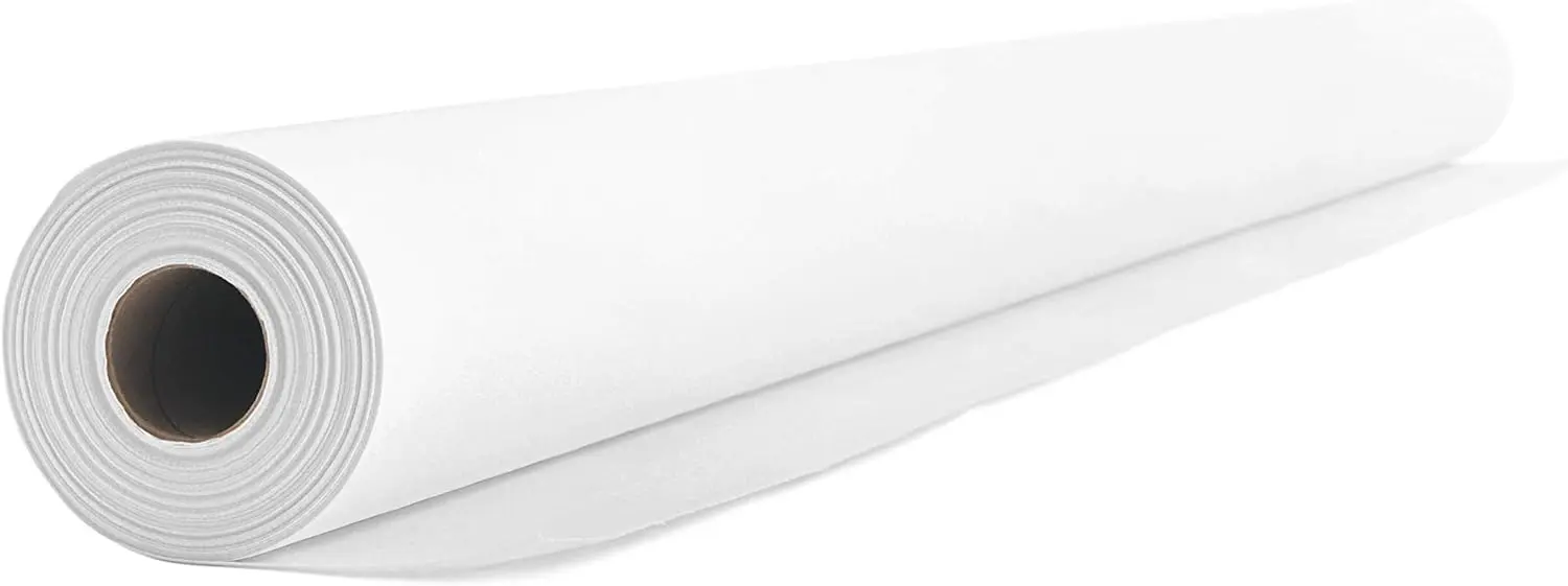 Airlaid Tischdeckenrolle, 2400 x 120 cm (Rechteckig) Weiß