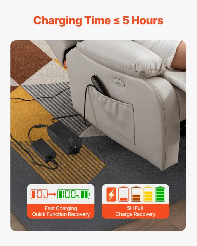 Akku für Relaxsessel mit 5000 mAh und Adapter