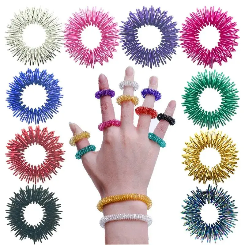 Akupressur-Ringe Set 5er Fingermassage