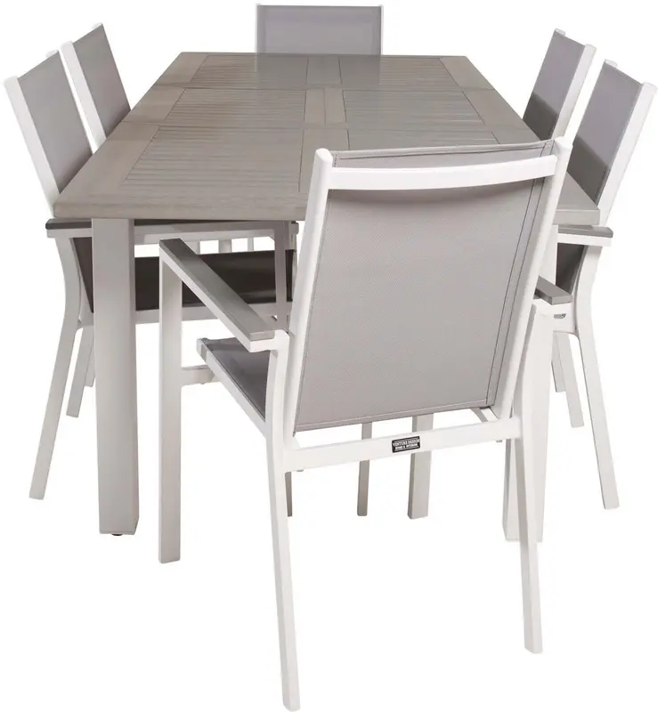 Albany Outdoor-Tischset + Parma 152cm/6St.