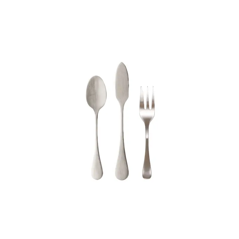 Antigo Aperó-Besteckset 3tlg D10.3cm H5cm silber matt