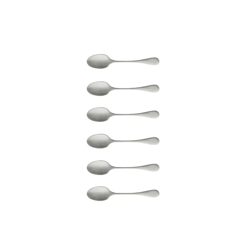 Antigo Kaffee-Besteckset 6tlg silber matt