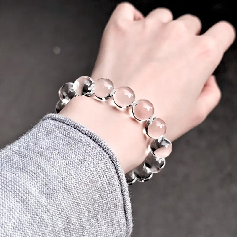 Armband aus geschliffenem Bergkristall