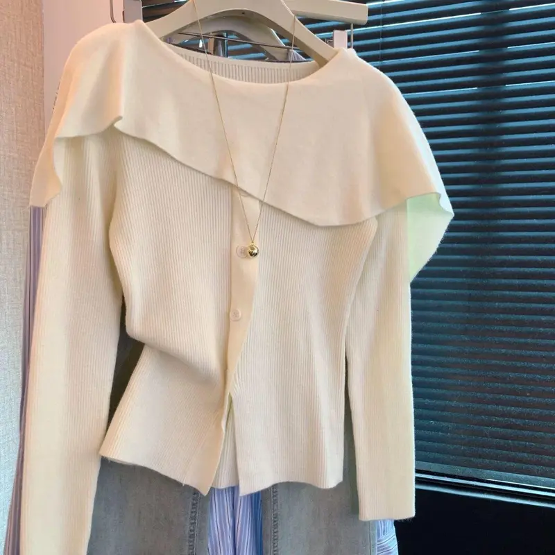 Ärmelloses Kaschmir-Stricktop mit figurbetontem Schnitt