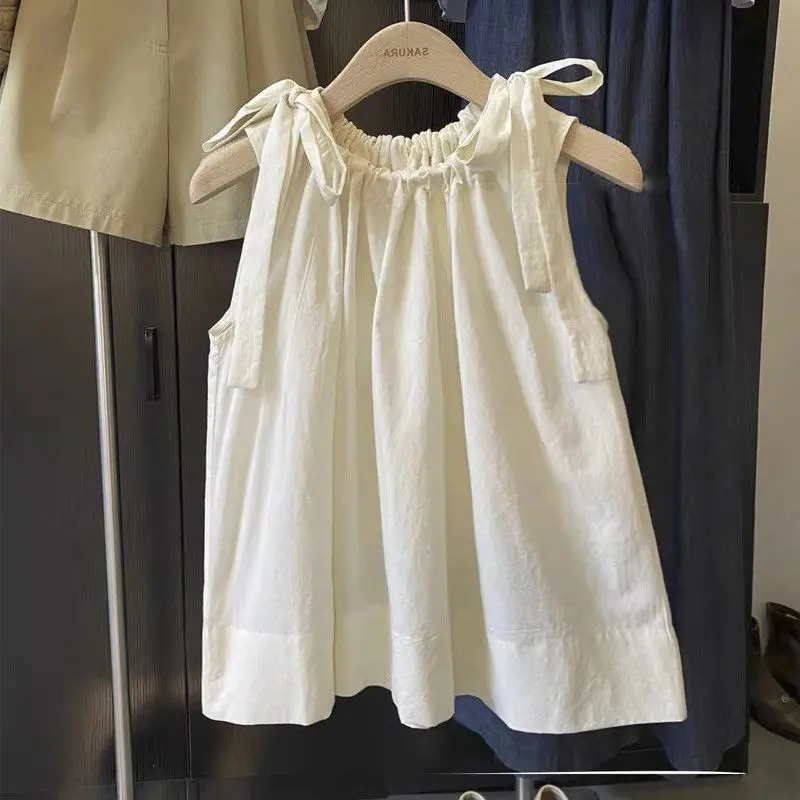 Ärmelloses Shirt mit Kordelzug