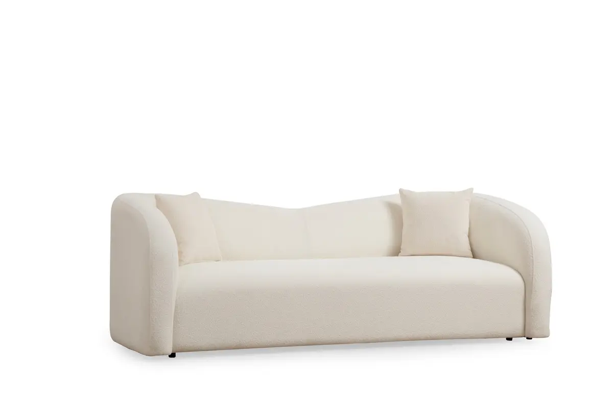 Asos Cream 3er Sofa - Sahne