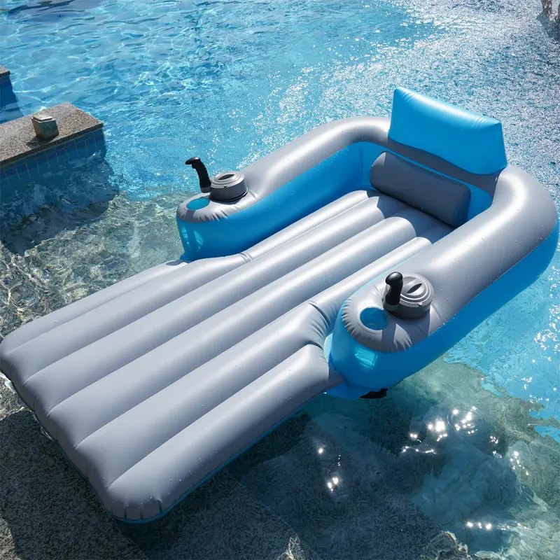 Aufblasbare Schwimmplattform mit Motor