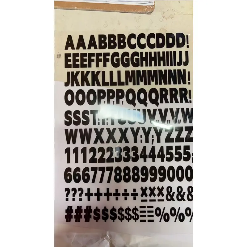 Aufbügler Buchstaben und Zahlen