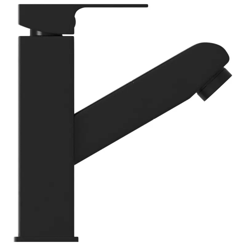 Ausziehbarer Waschtischhahn Gold/Schwarz
