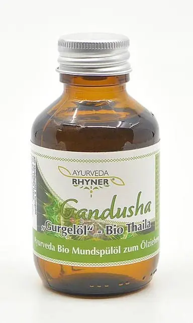 Ayurveda Rhyner Gandusha Thaila Bio 100ml – Immunisierendes Mundspülöl
