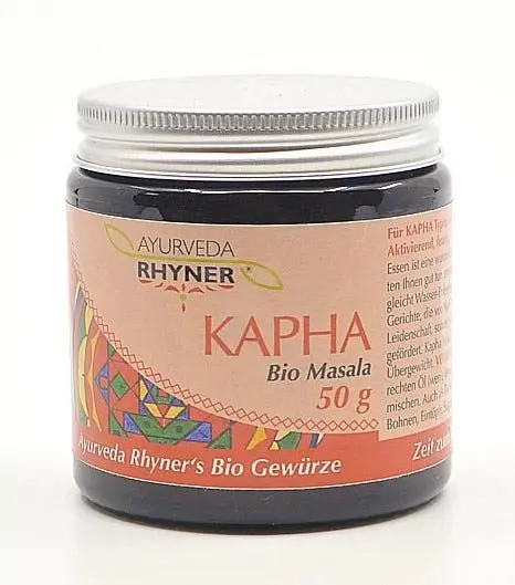 Ayurveda Rhyner Kapha Bio Masala 50g - Bio Gewürz – Aktivierend und Scharf