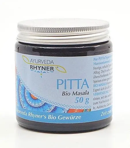 Ayurveda Rhyner Pitta Bio Masala 50g - Bio Gewürz – Kühlend und Besänftigend