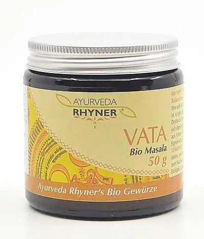 Ayurveda Rhyner Vata Masala Bio 50g - Ayurvedisches Bio Gewürz – Wärmend und Entblähend